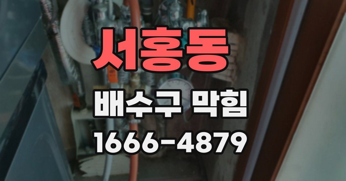 서홍동 배수구 막힘