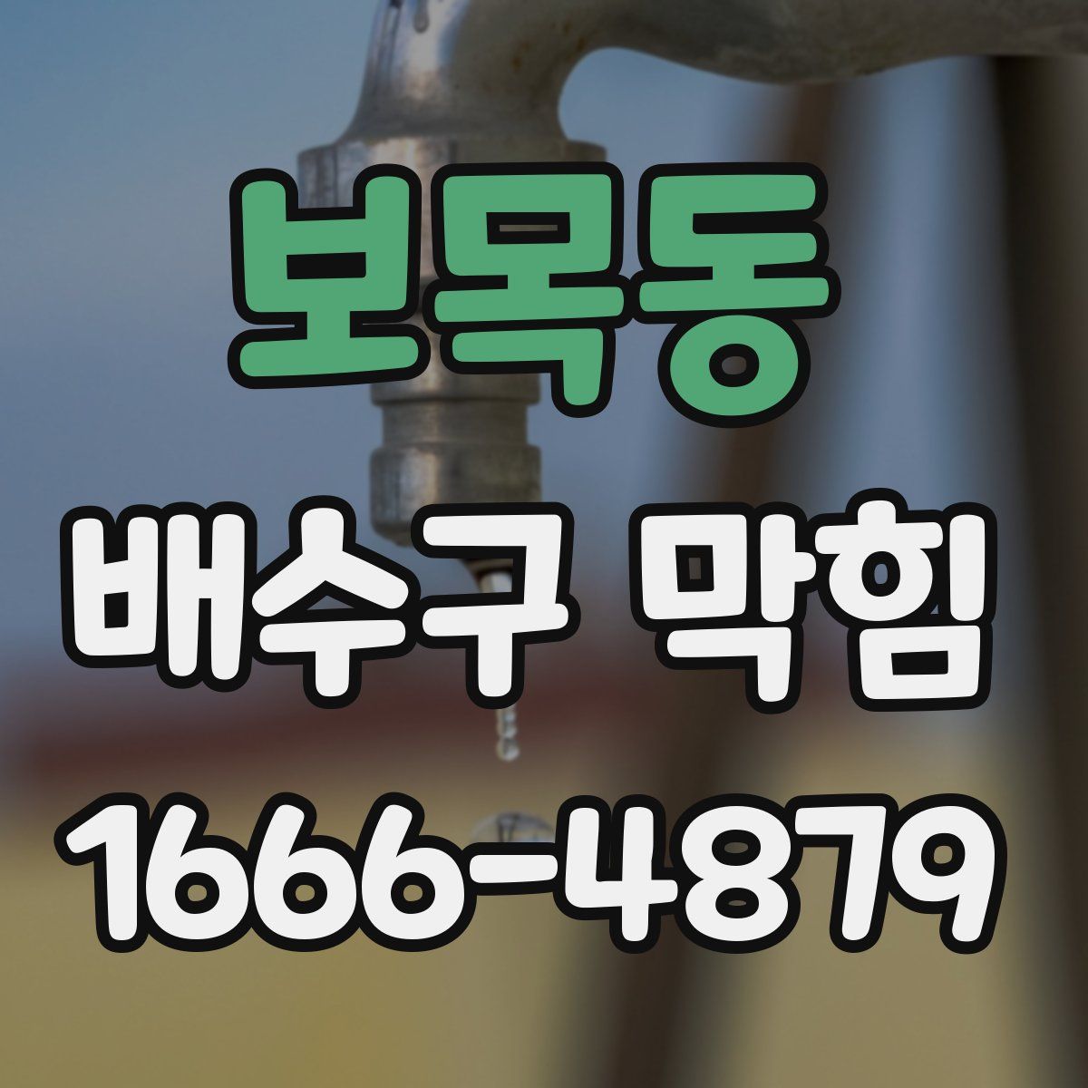 보목동 배수구 막힘