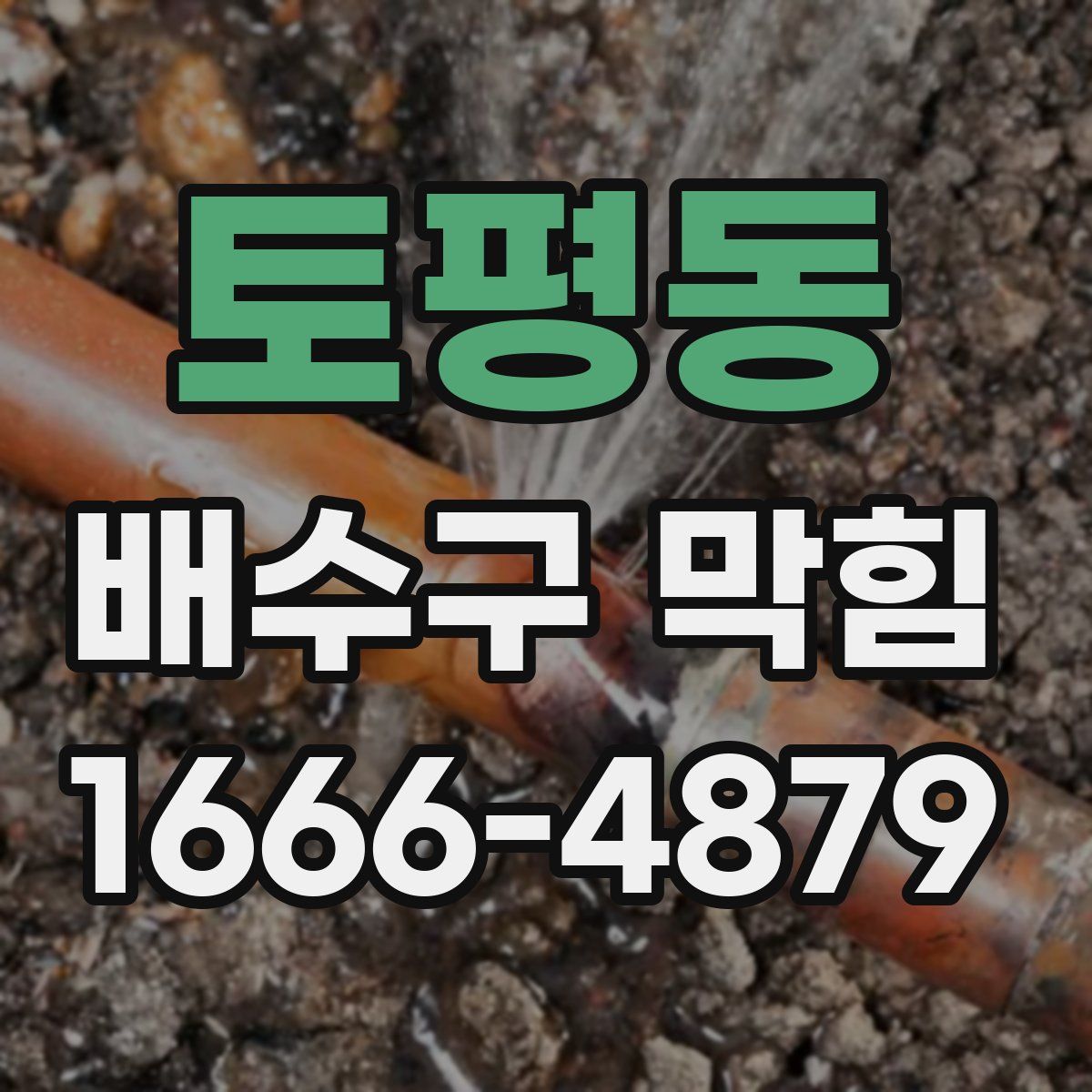 토평동 배수구 막힘