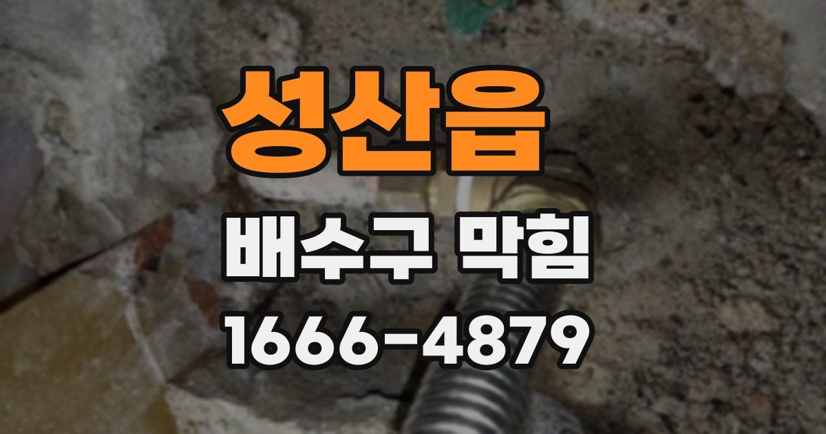 성산읍 배수구 막힘