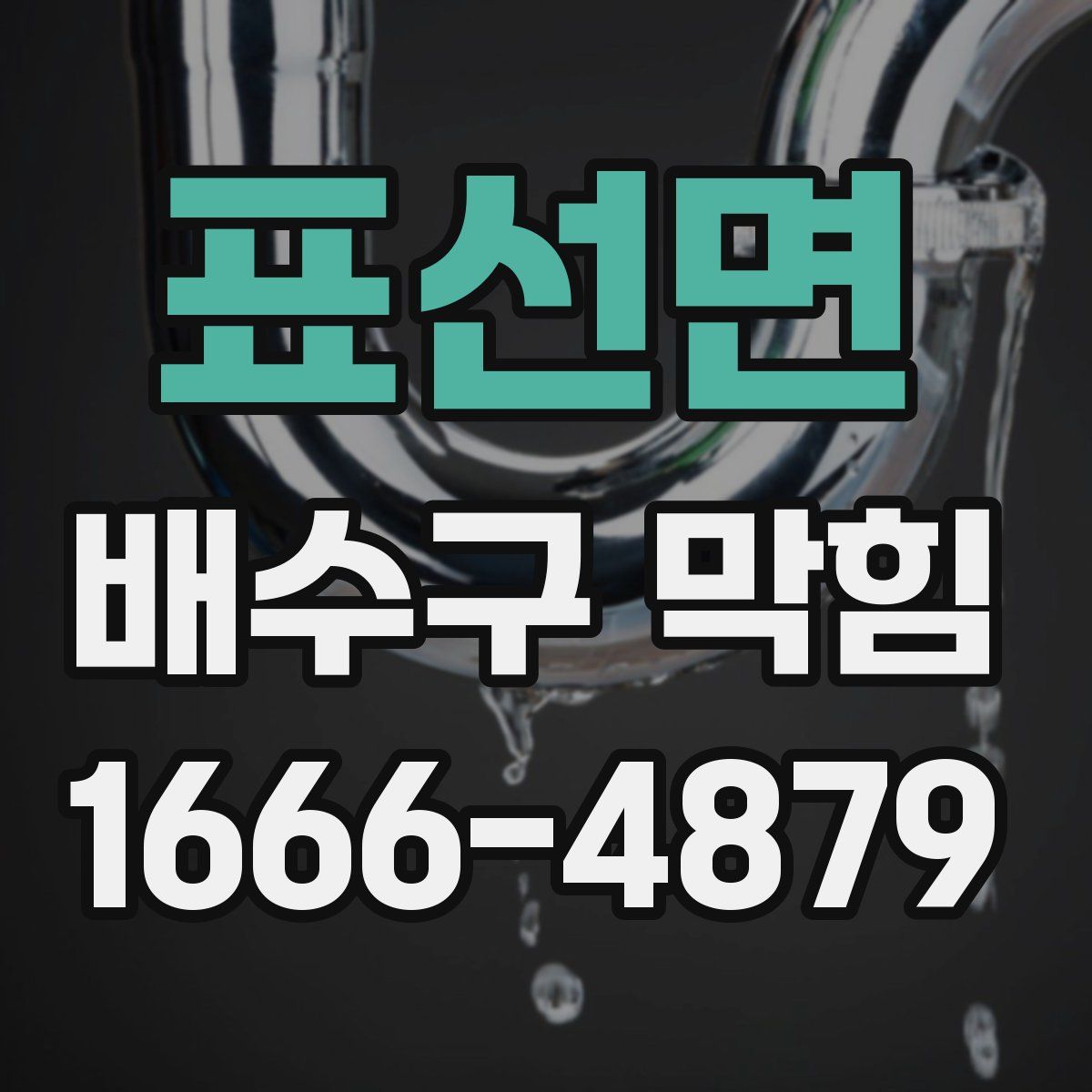 표선면 배수구 막힘