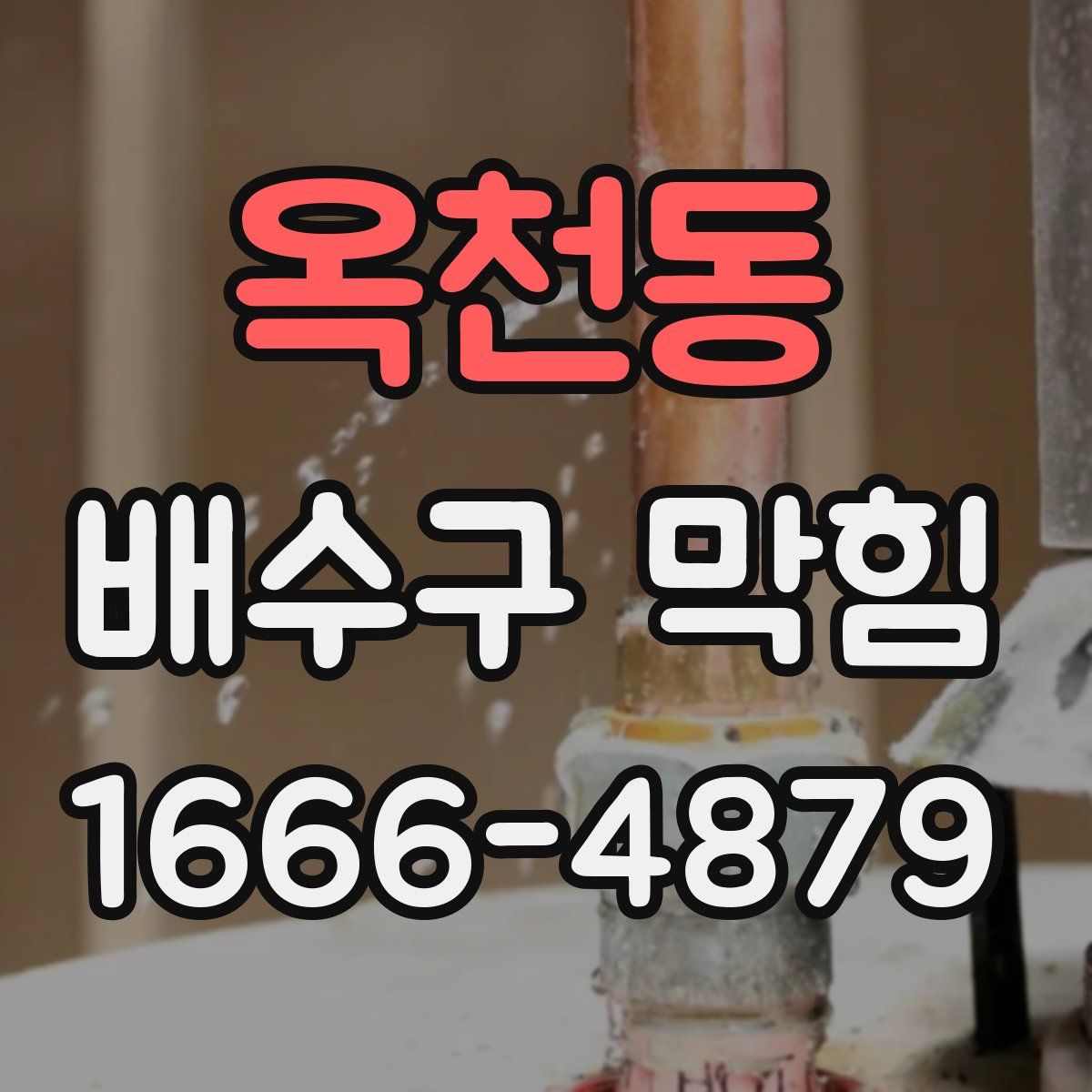 옥천동 배수구 막힘