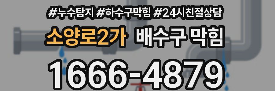 소양로2가 배수구 막힘
