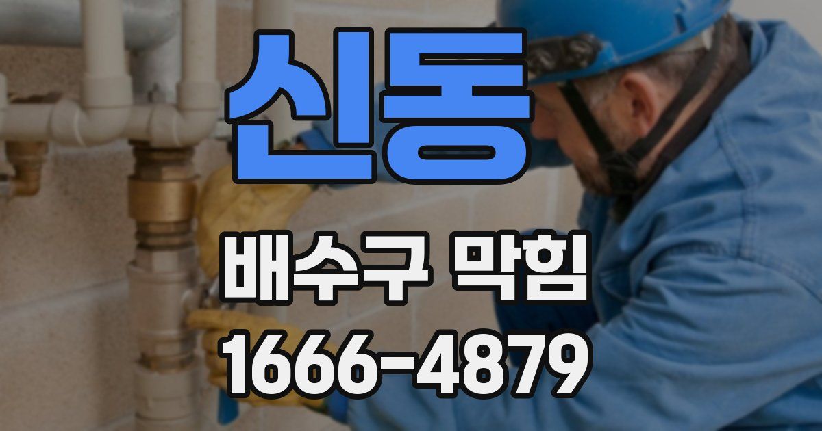 신동 배수구 막힘