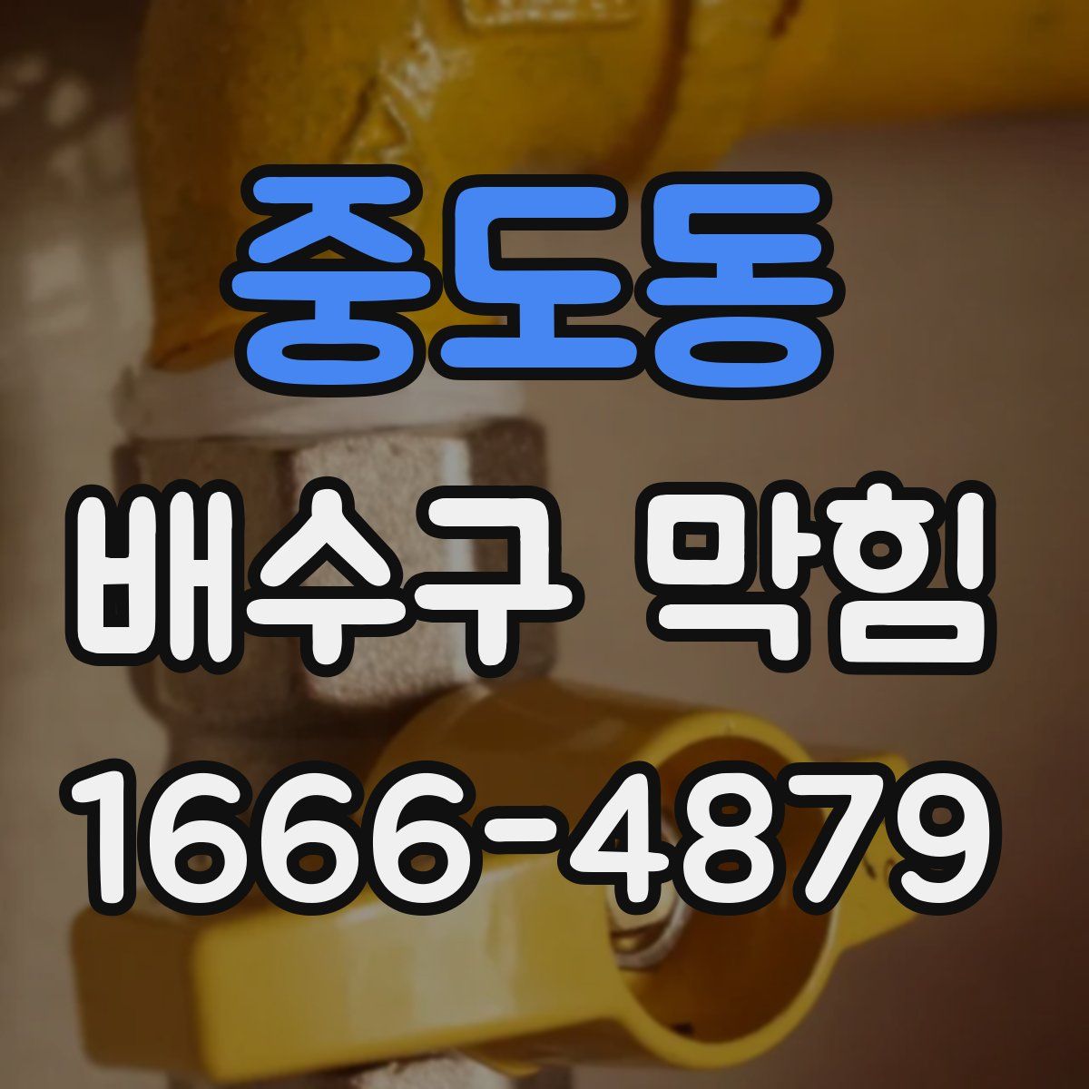중도동 배수구 막힘
