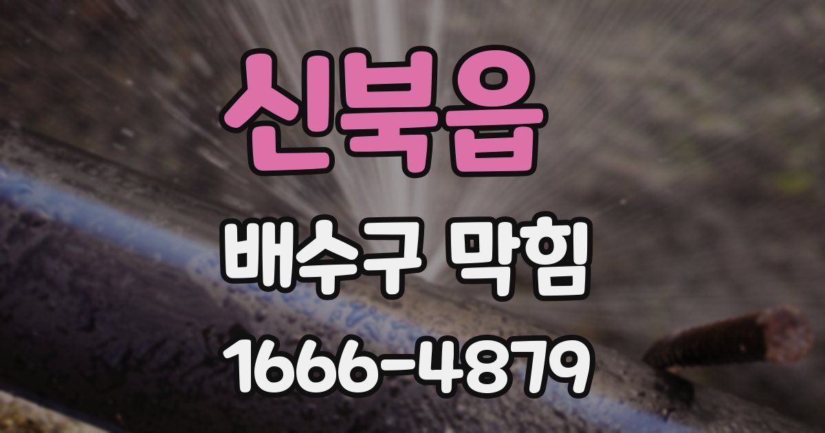 신북읍 배수구 막힘