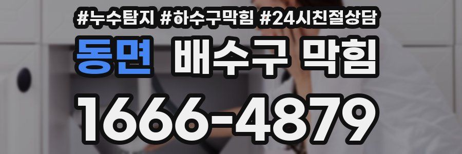동면 배수구 막힘