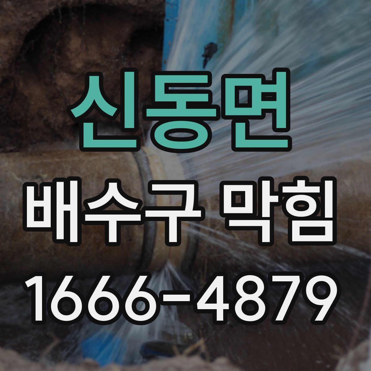 신동면 배수구 막힘