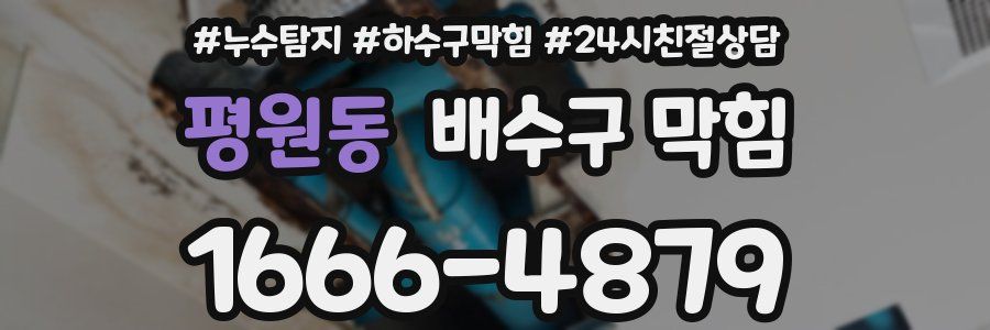 평원동 배수구 막힘