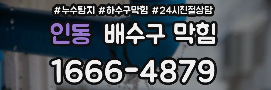 인동 배수구 막힘