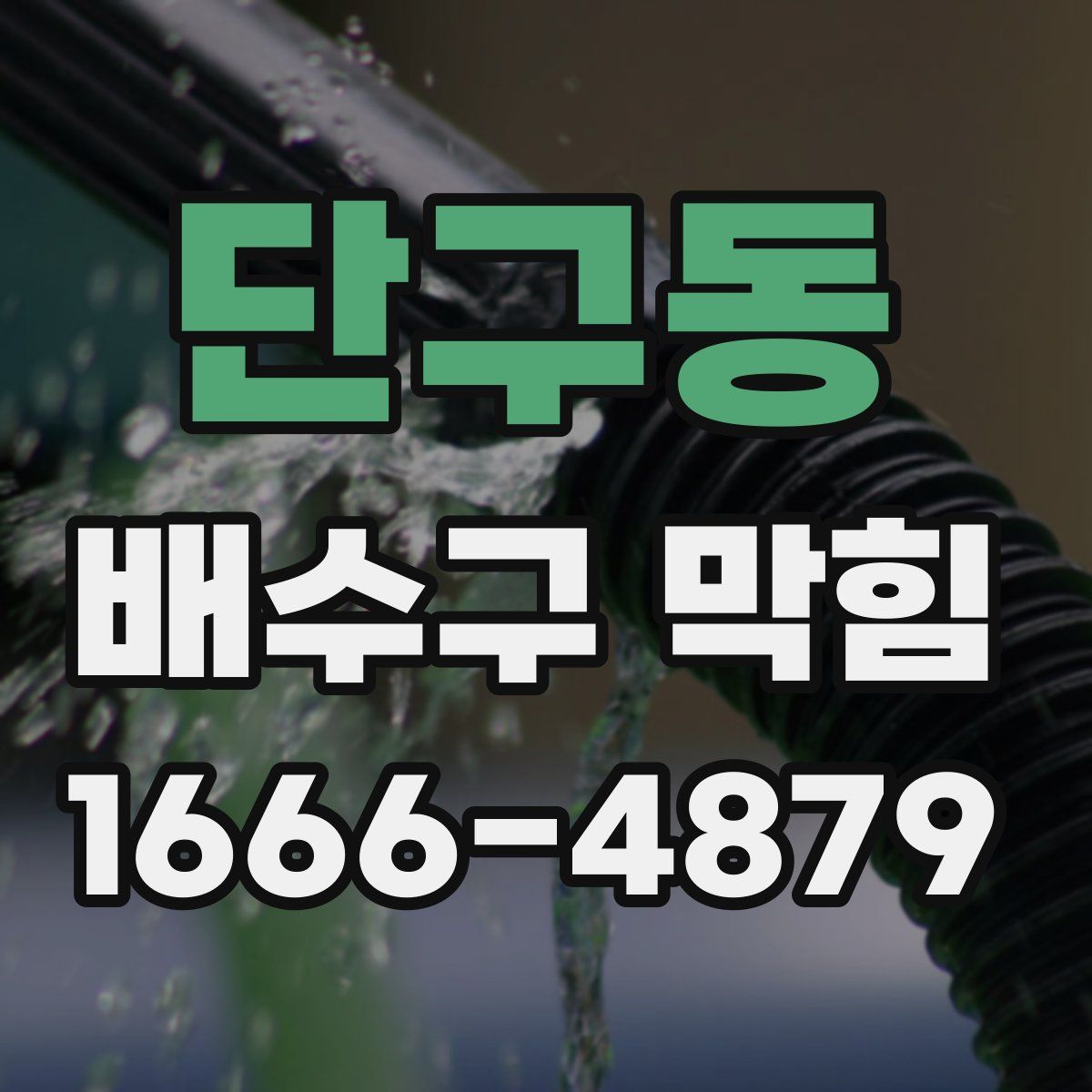단구동 배수구 막힘