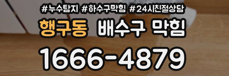 행구동 배수구 막힘