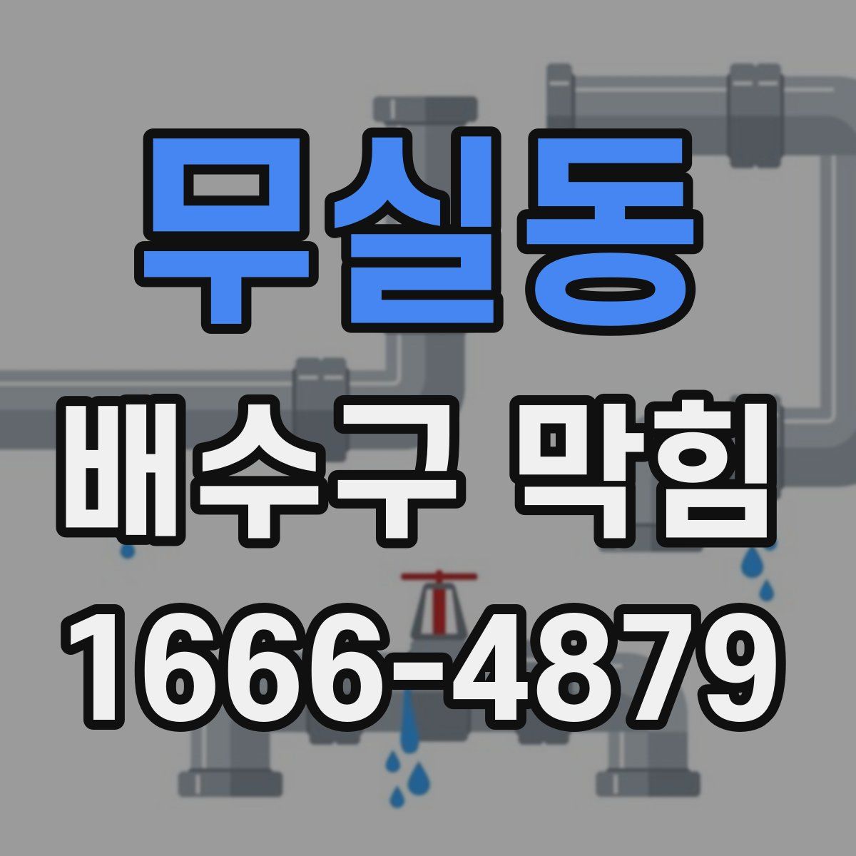 무실동 배수구 막힘