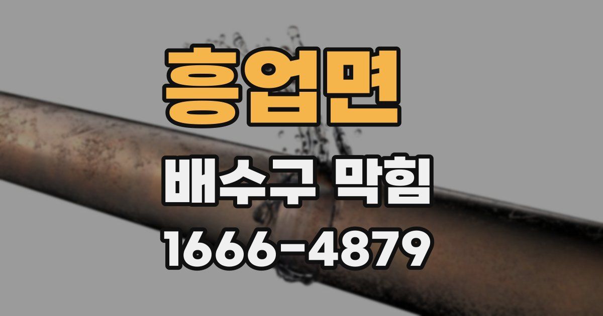 흥업면 배수구 막힘