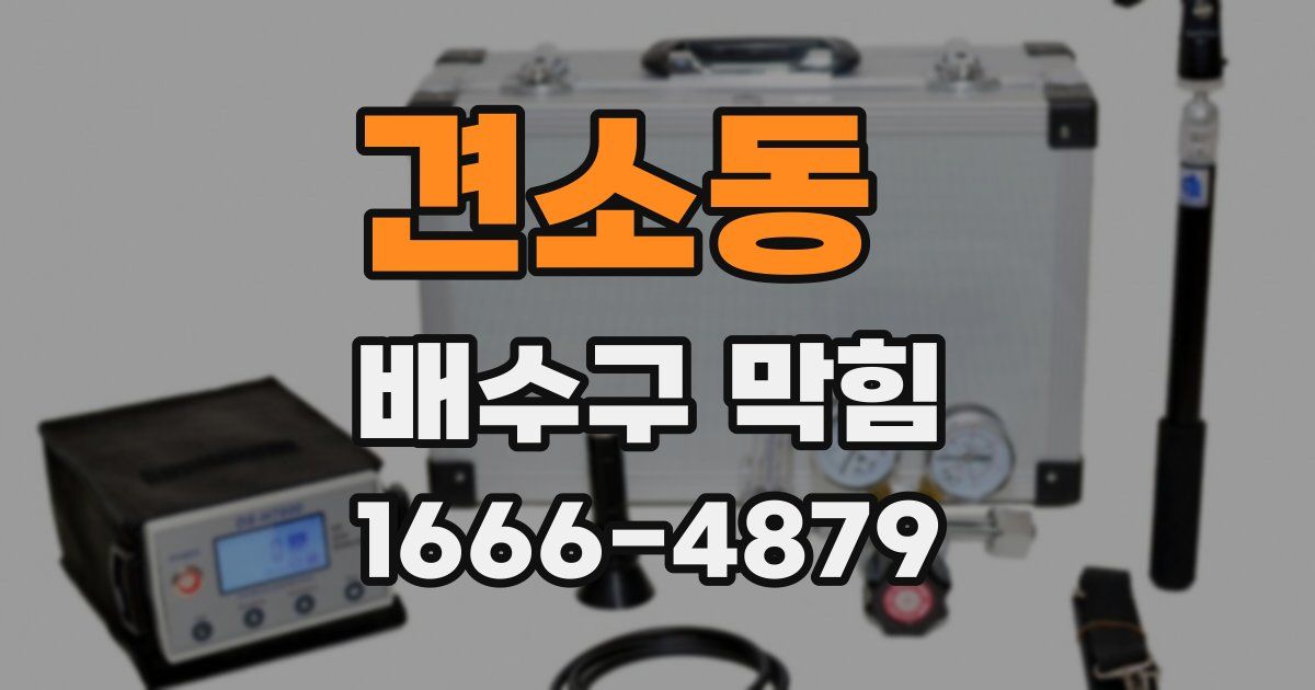 견소동 배수구 막힘