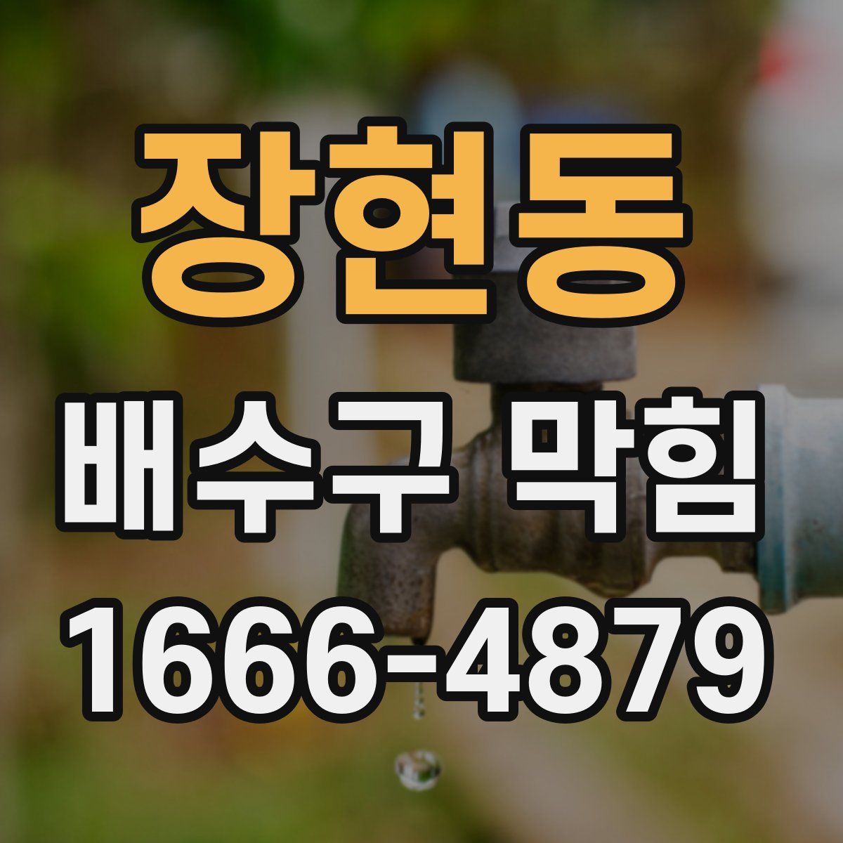 장현동 배수구 막힘
