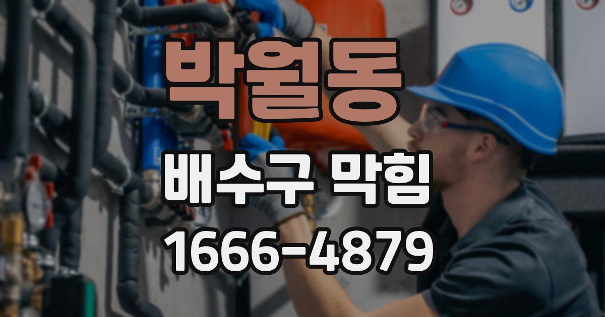 박월동 배수구 막힘