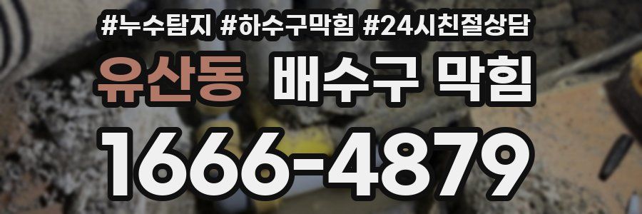 유산동 배수구 막힘