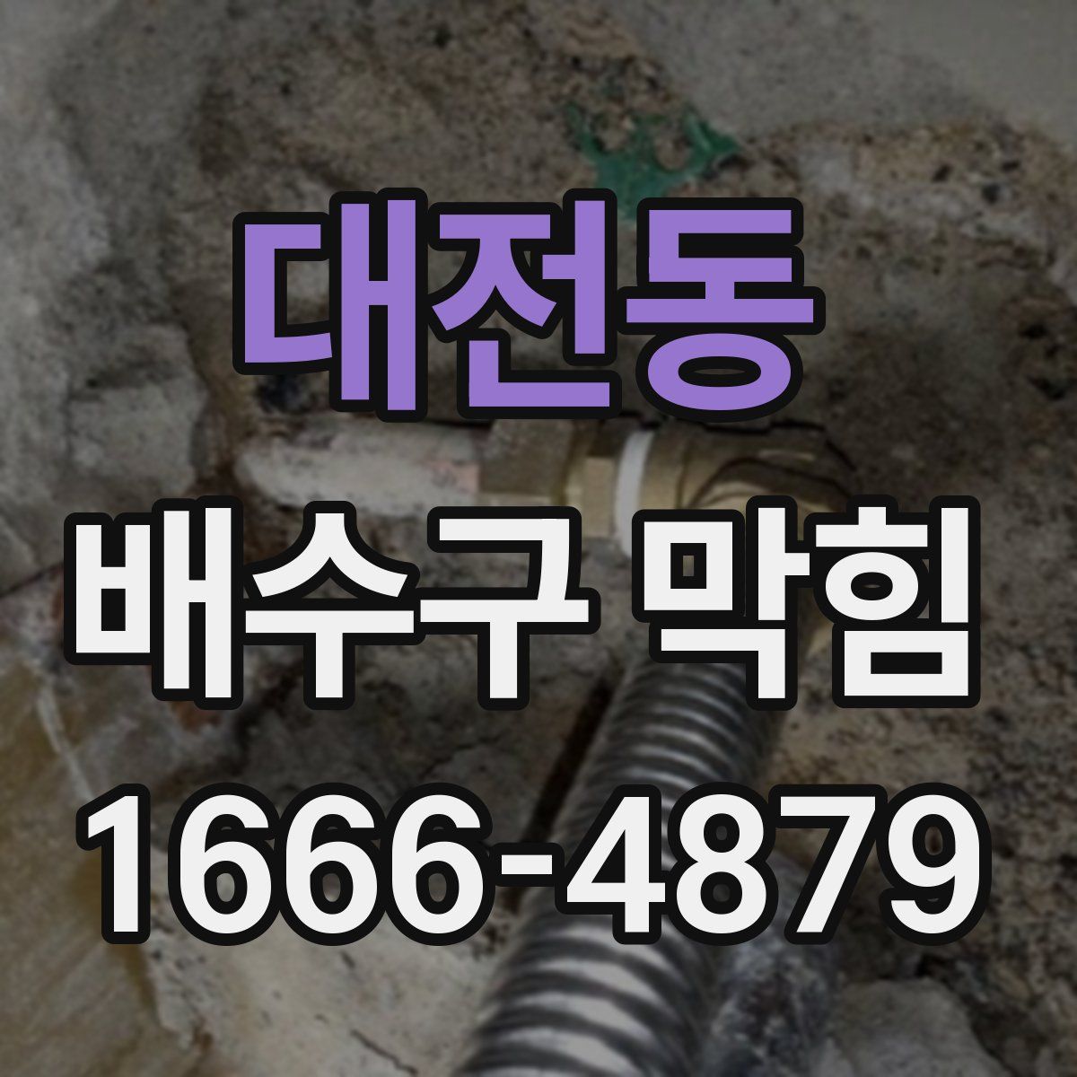 대전동 배수구 막힘