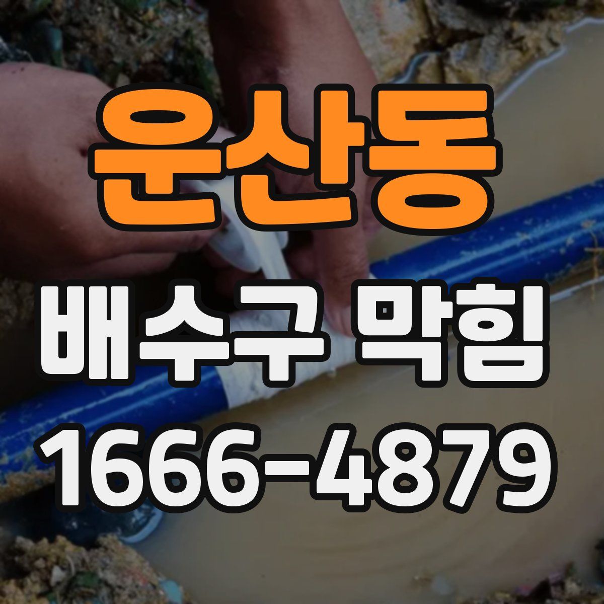 운산동 배수구 막힘
