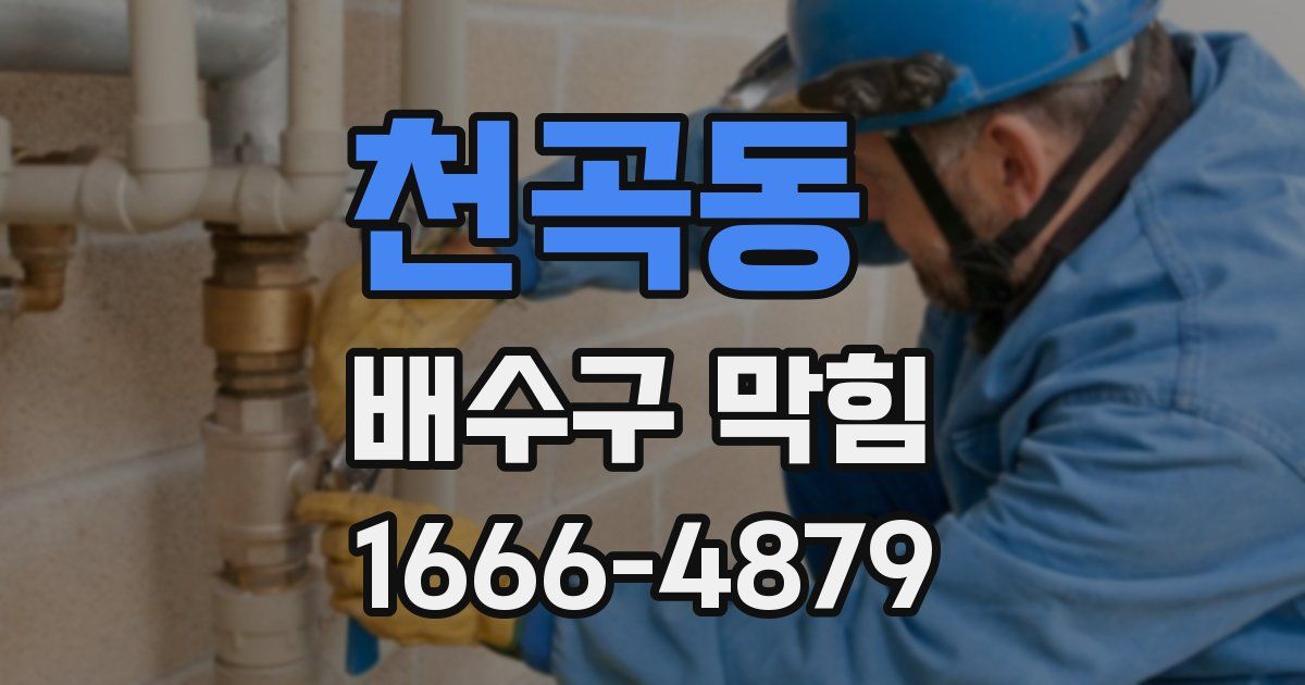 천곡동 배수구 막힘