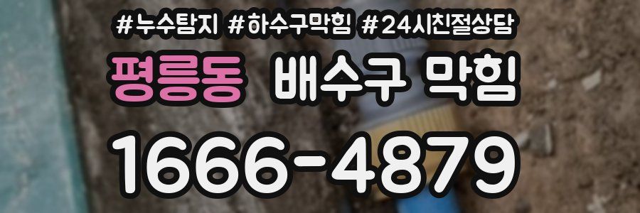 평릉동 배수구 막힘