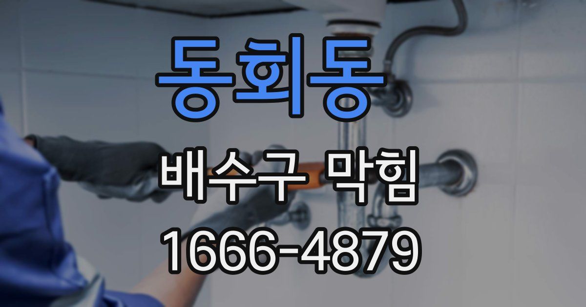 동회동 배수구 막힘
