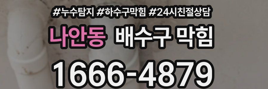 나안동 배수구 막힘