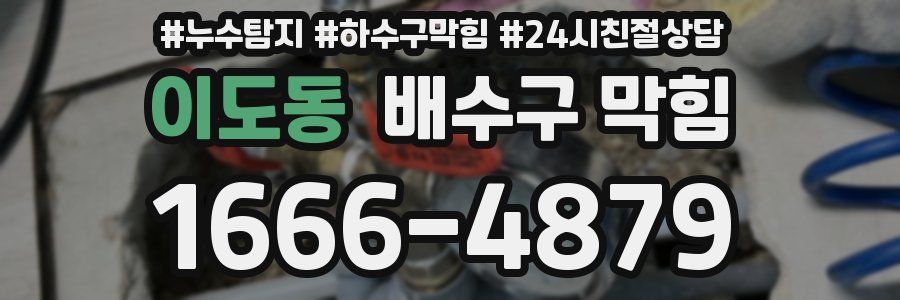 이도동 배수구 막힘
