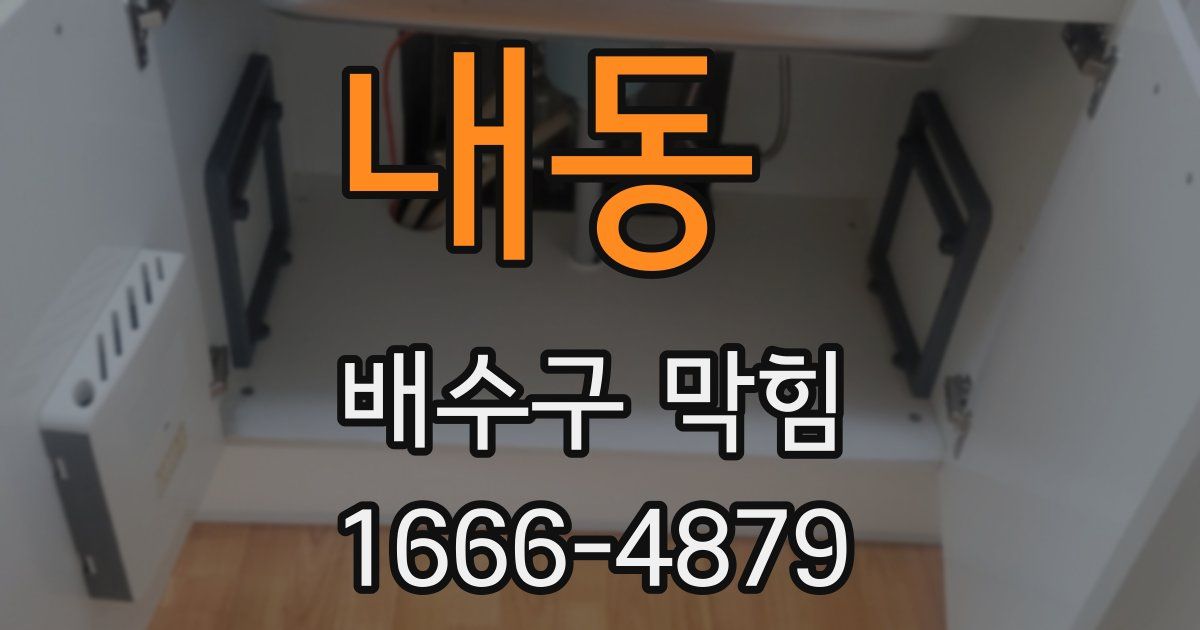 내동 배수구 막힘