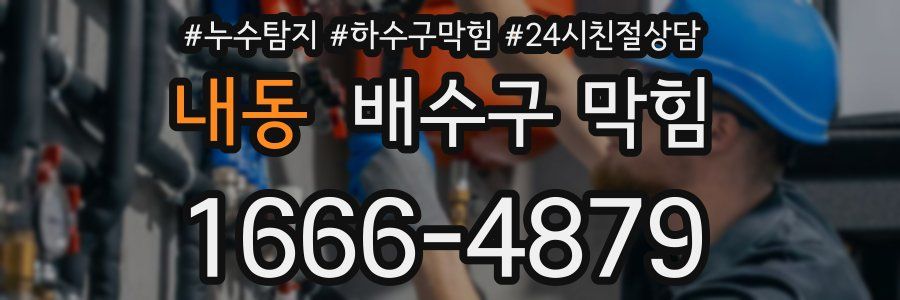 내동 배수구 막힘