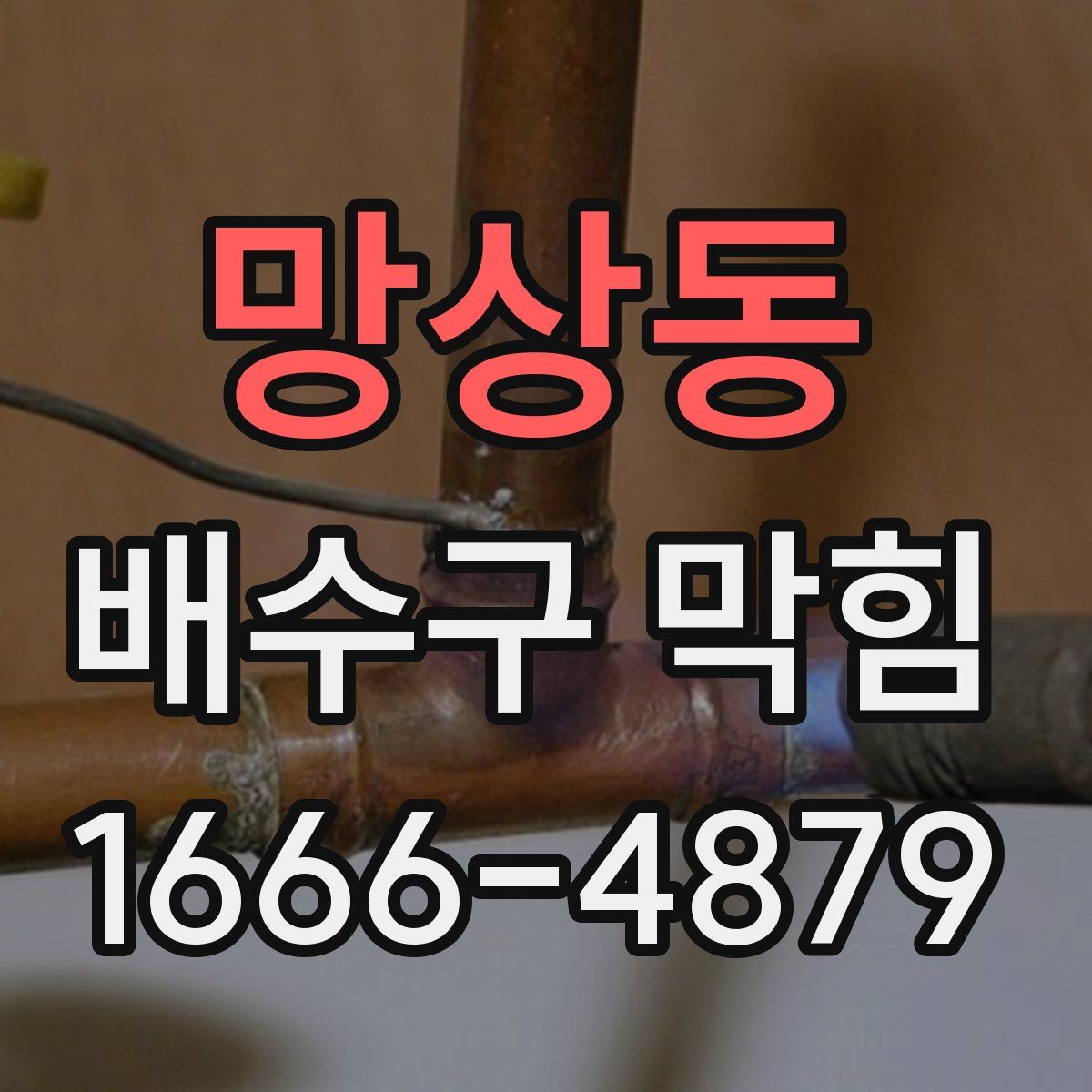 망상동 배수구 막힘