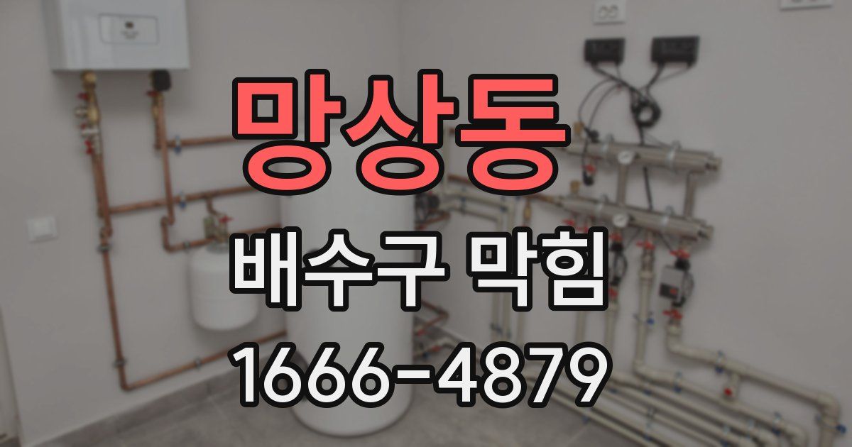 망상동 배수구 막힘