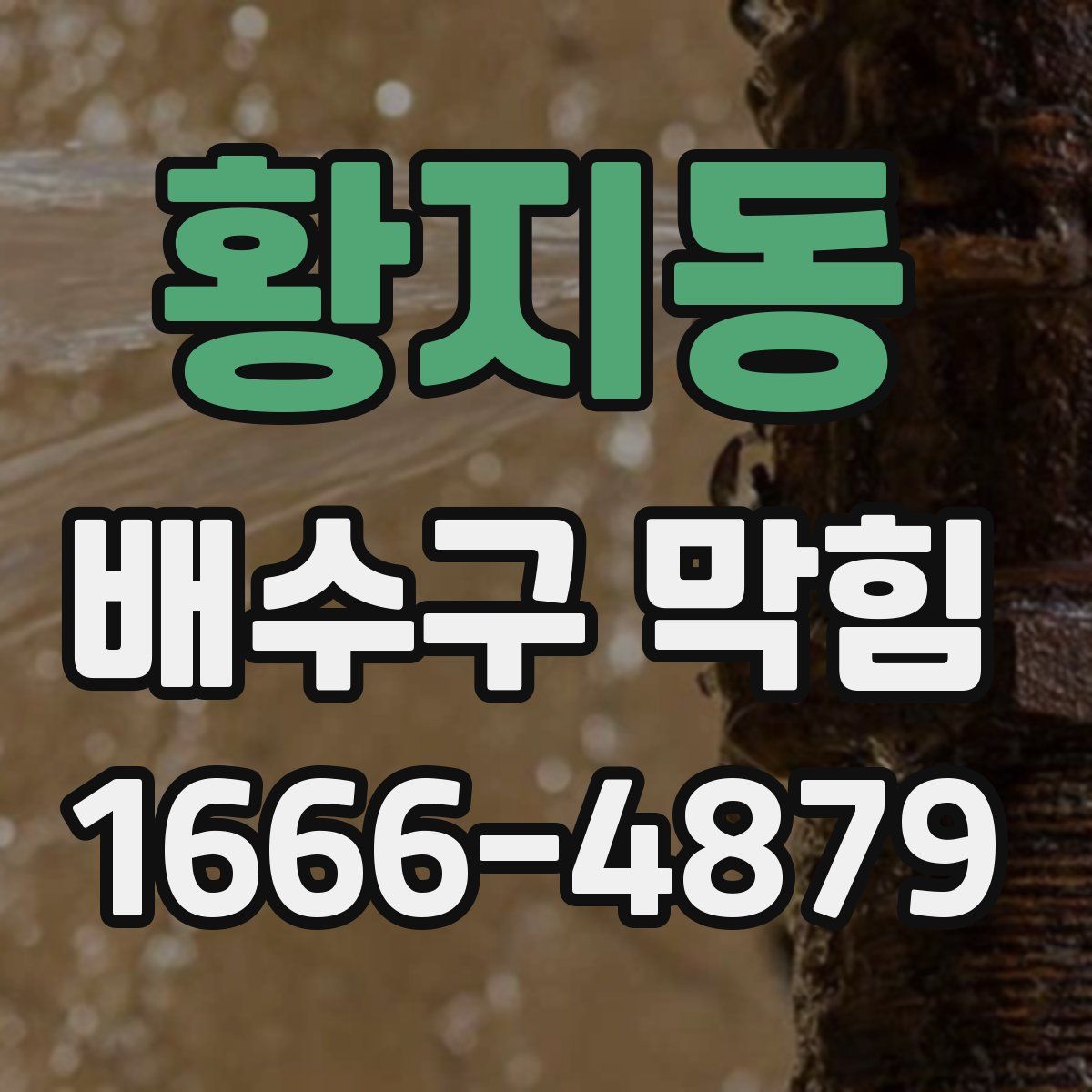 황지동 배수구 막힘