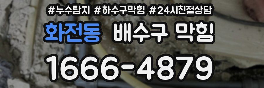 화전동 배수구 막힘