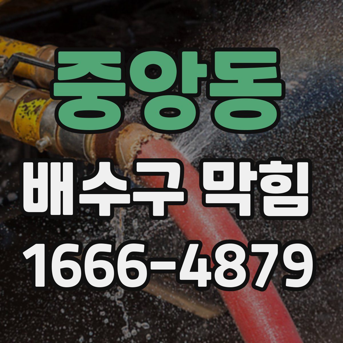 중앙동 배수구 막힘