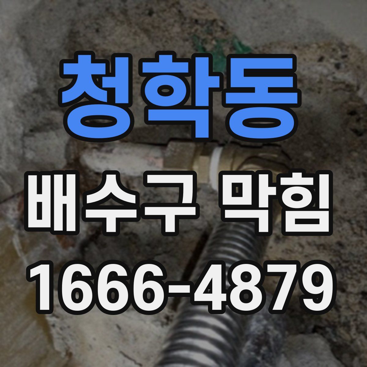 청학동 배수구 막힘
