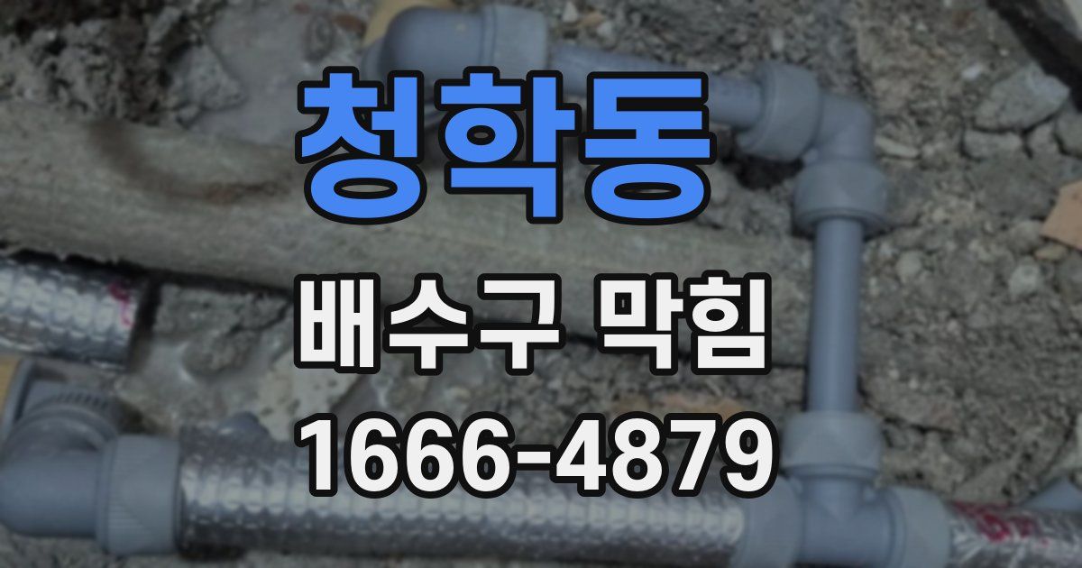 청학동 배수구 막힘