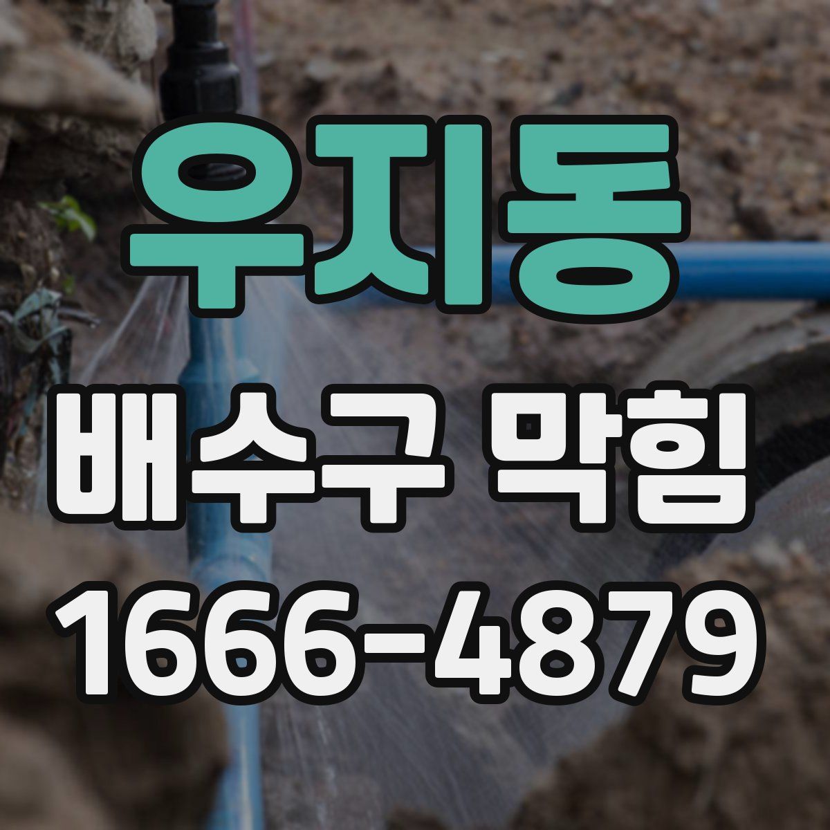 우지동 배수구 막힘