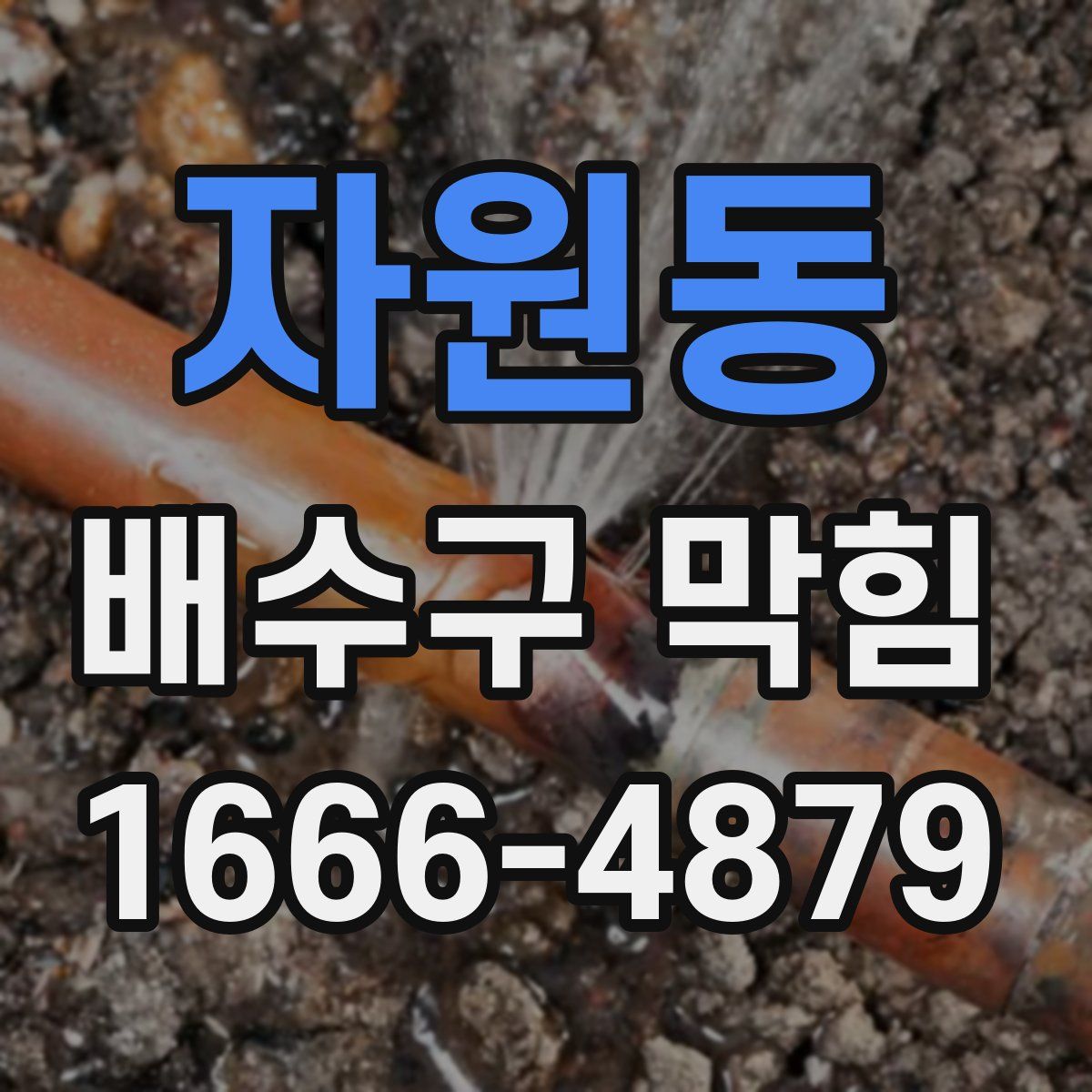 자원동 배수구 막힘