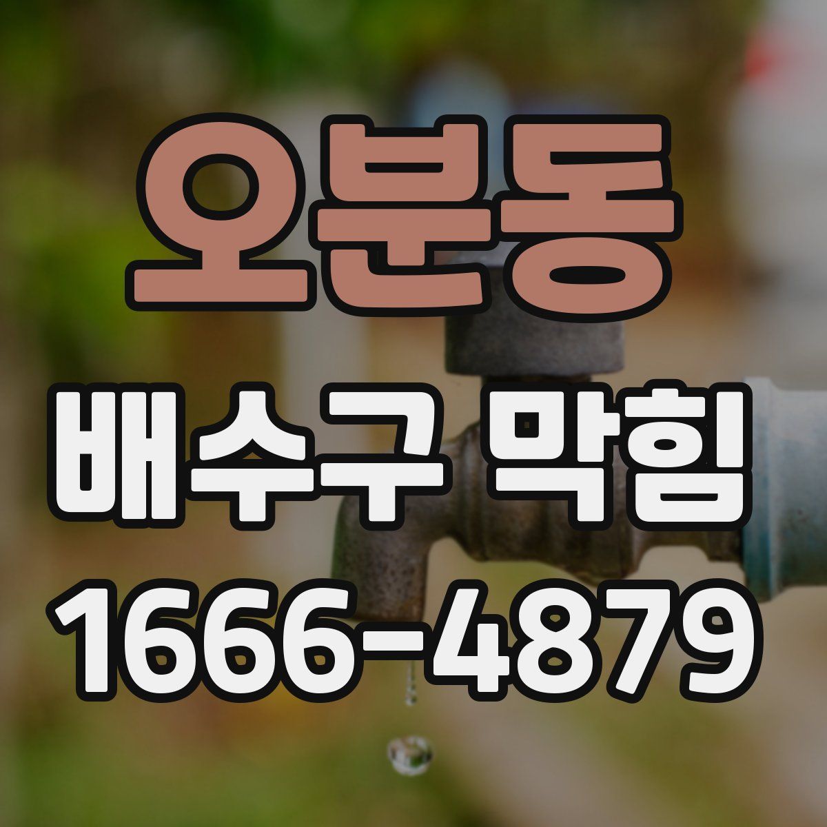 오분동 배수구 막힘