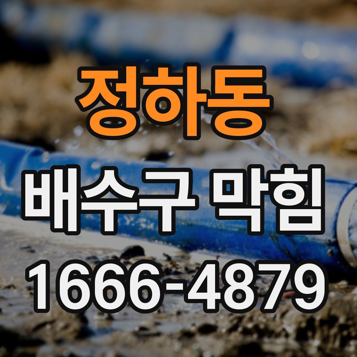 정하동 배수구 막힘