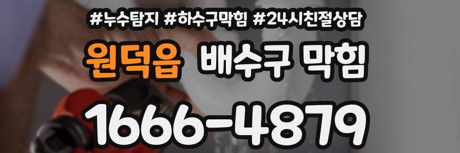 원덕읍 배수구 막힘