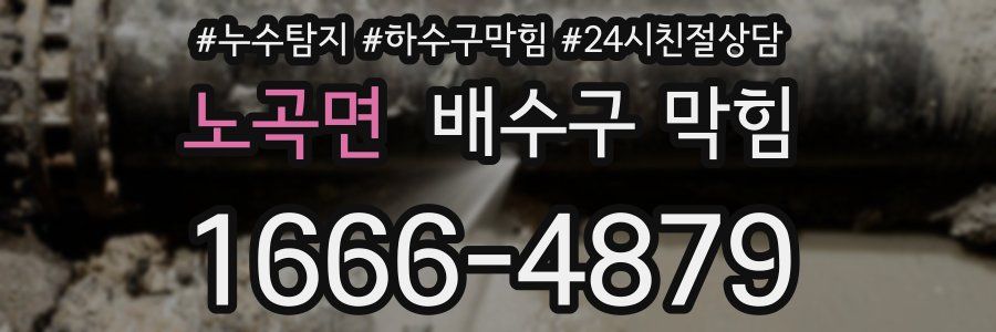노곡면 배수구 막힘