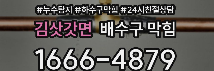 김삿갓면 배수구 막힘