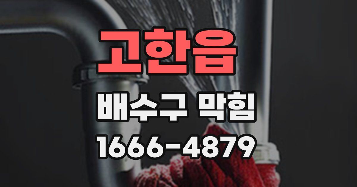 고한읍 배수구 막힘