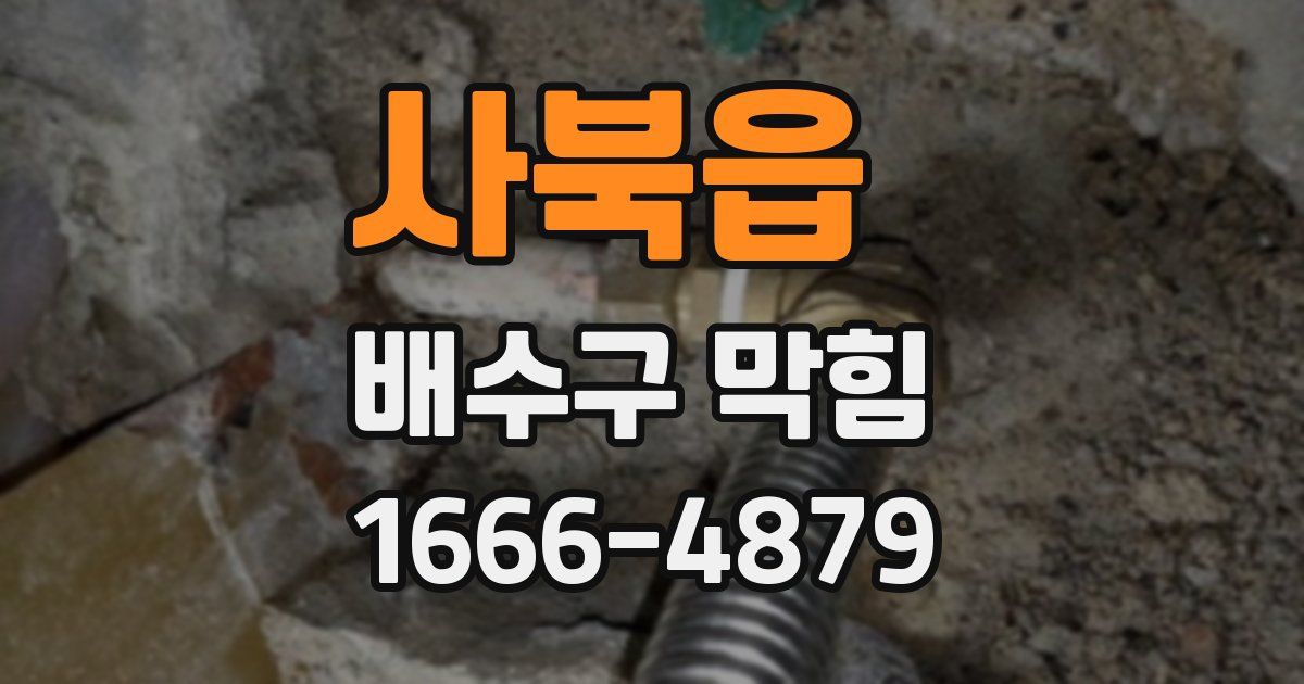 사북읍 배수구 막힘
