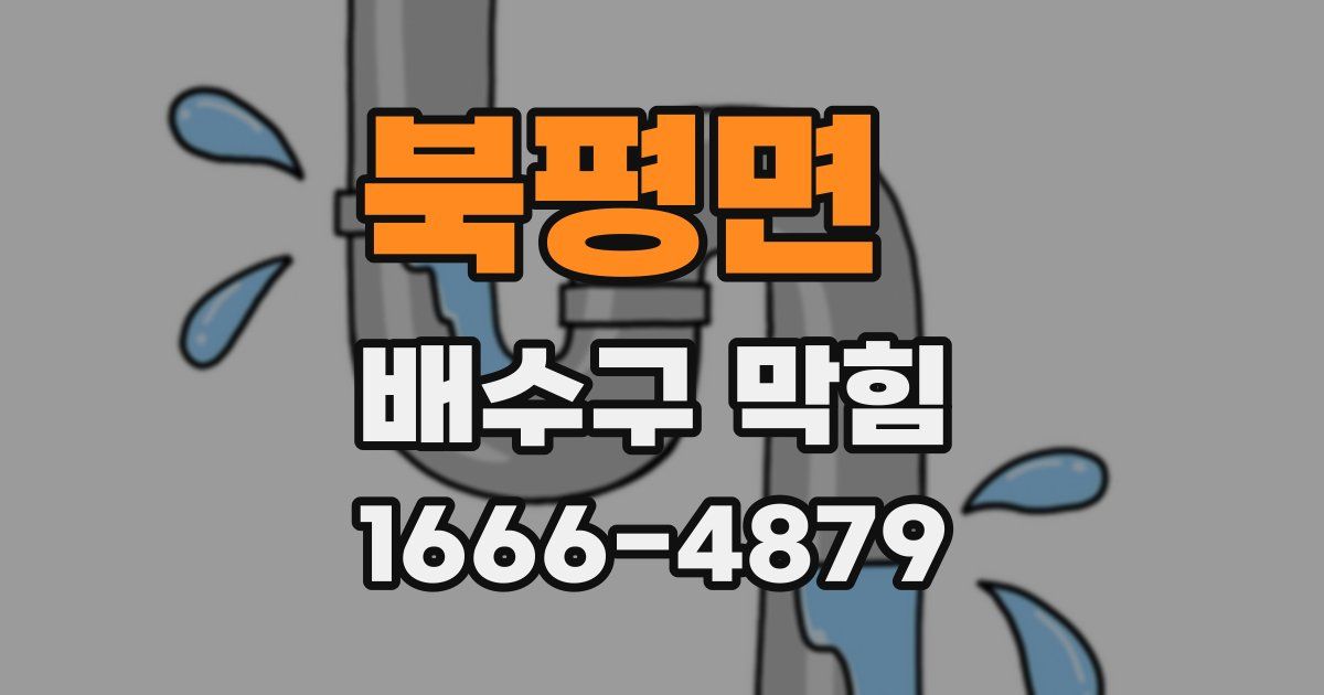 북평면 배수구 막힘