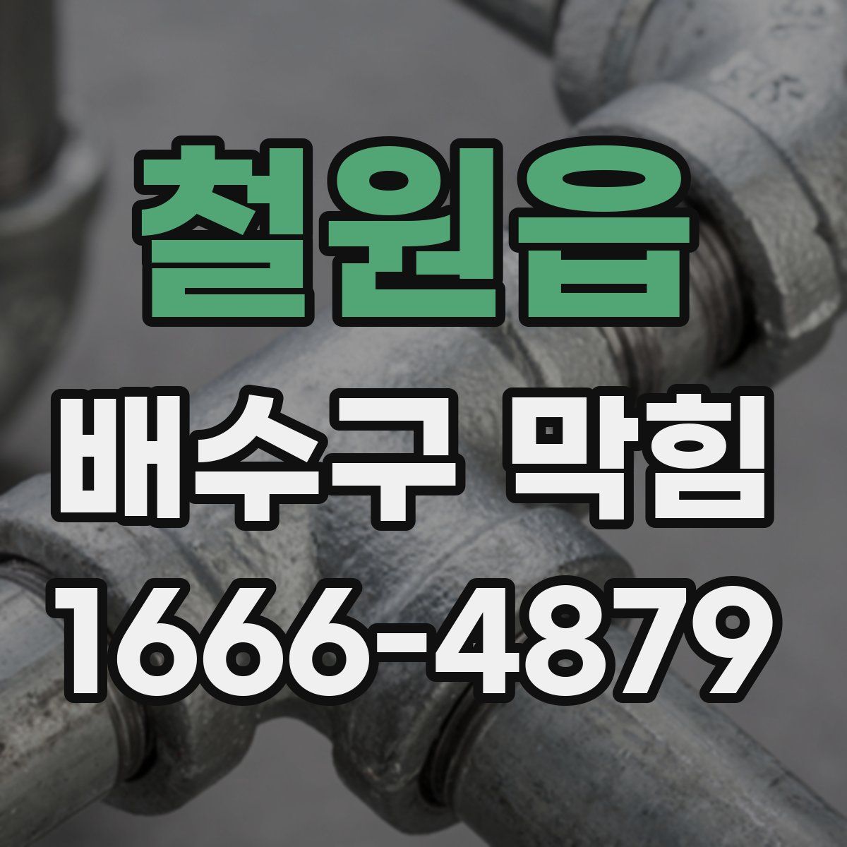 철원읍 배수구 막힘