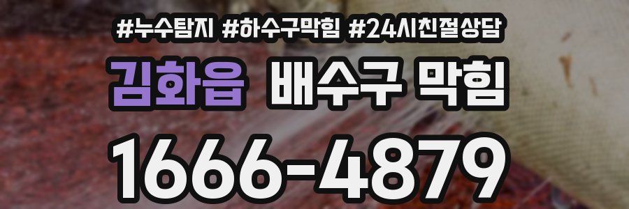 김화읍 배수구 막힘